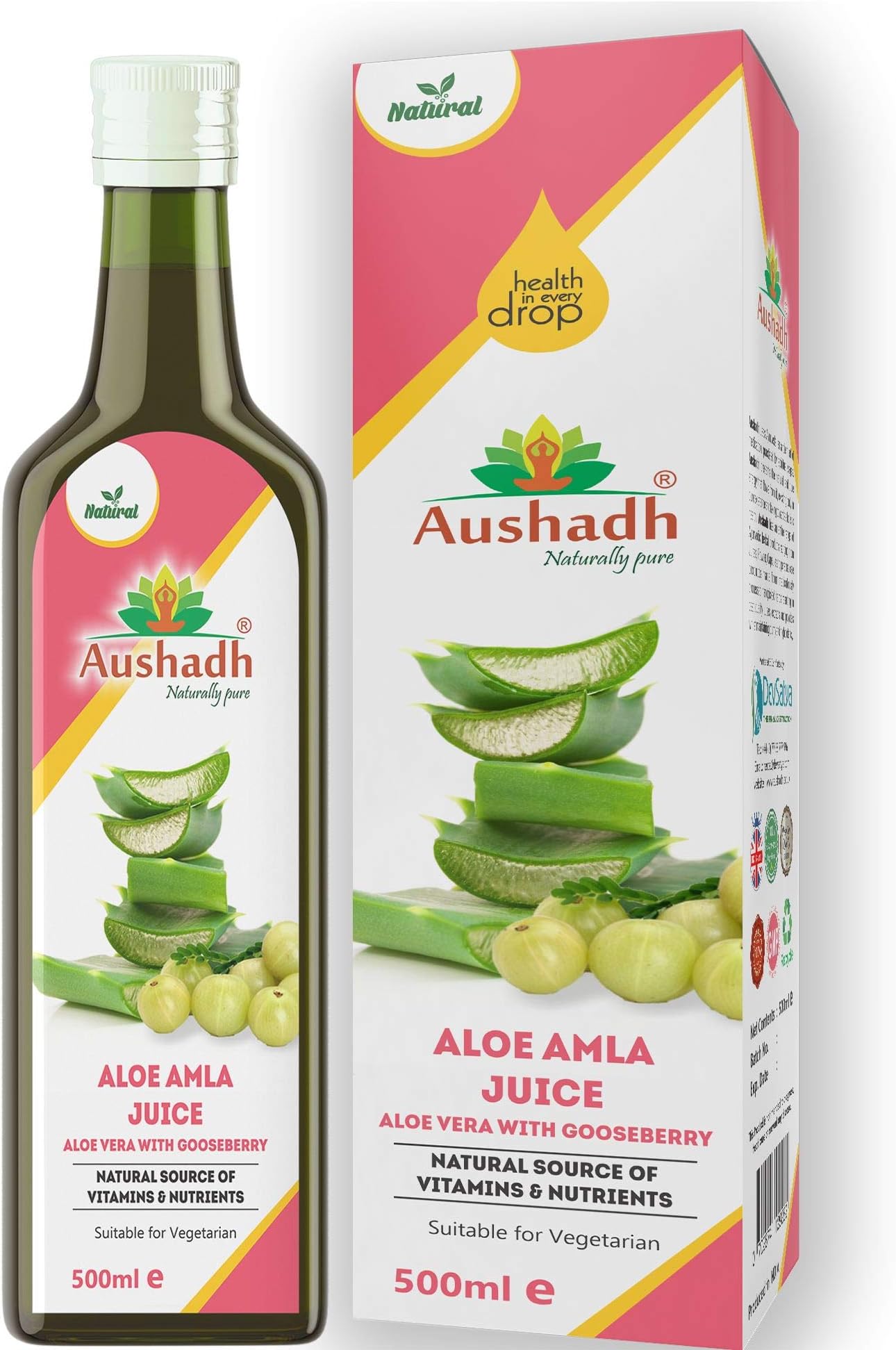 Aloevera Amla Juice 500mL (Aloe Vera with Gooseberry)