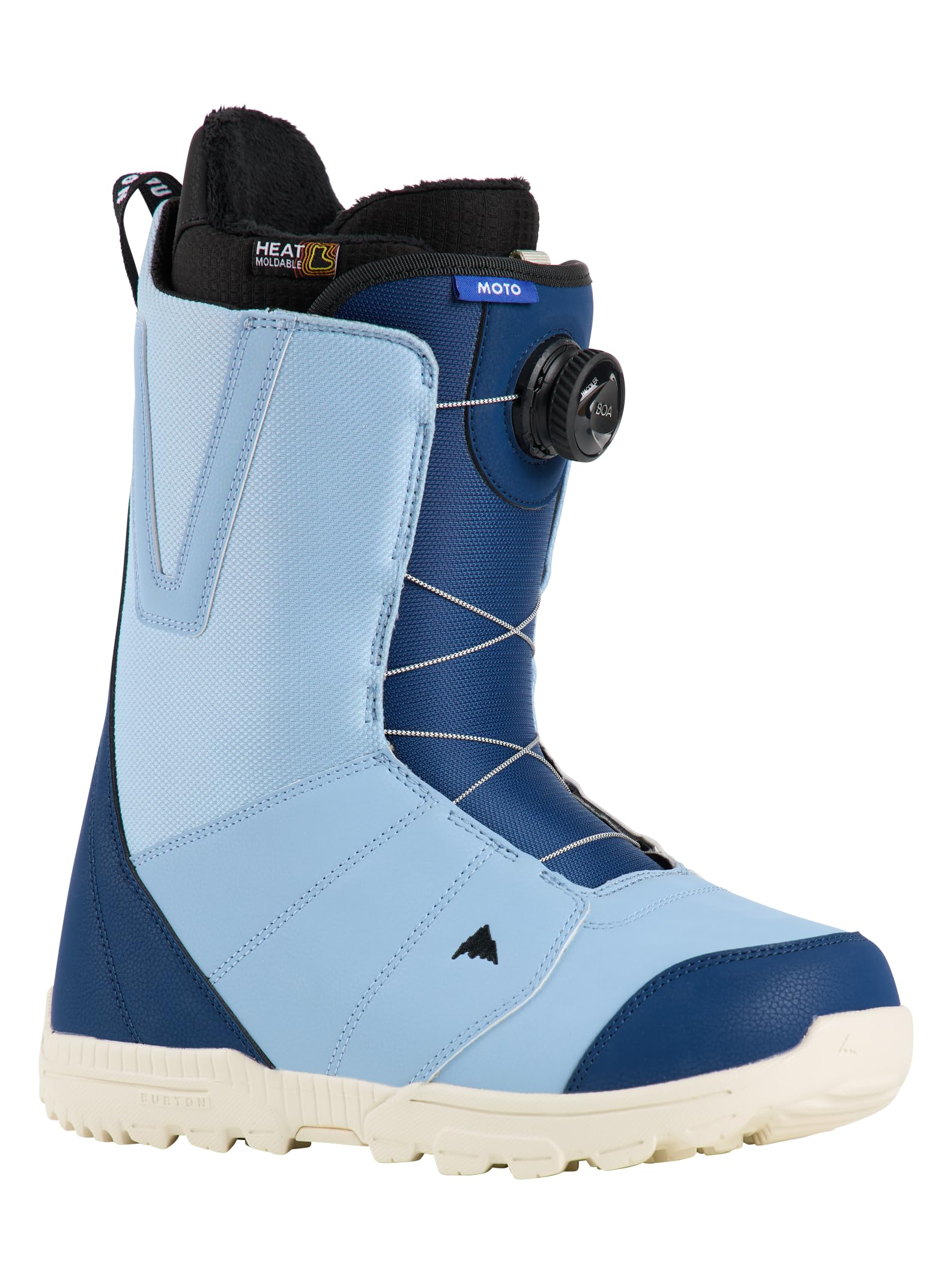 Burton Men's Moto BOA Snowboard Boots, Nightfall/Dusty Blue, 14