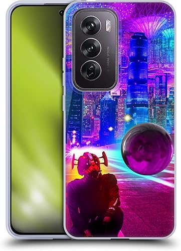 Head Case Designs Funda de gel suave con licencia oficial de Dave Loblaw Synthwave Street Sci-Fi y Surreal, compatible con Oppo Reno12 Pro 5G