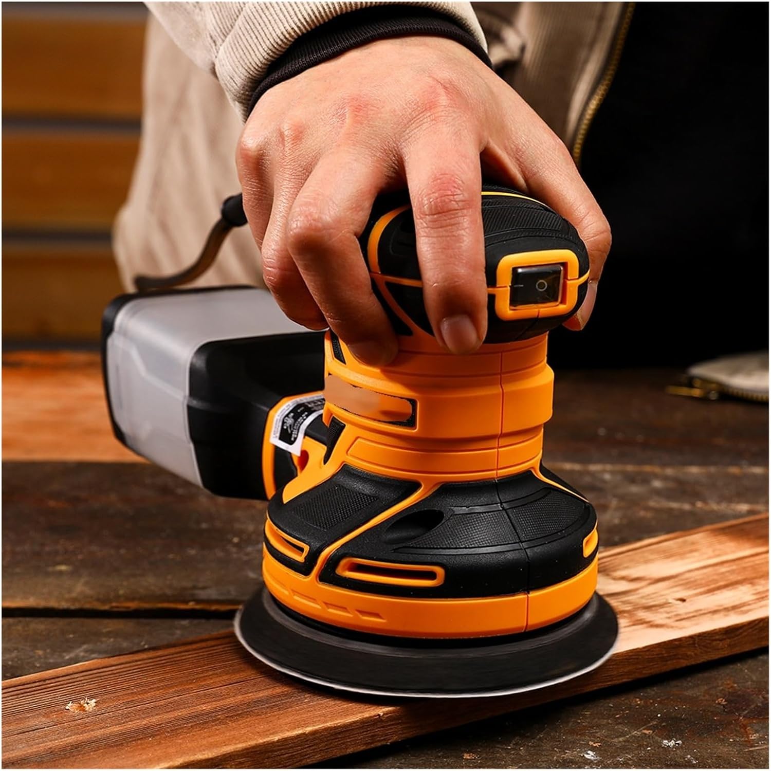 DKOS32XL125 320W Speed 14000pm Random Orbit Sander Home Carpenter Strong Dust Collection Polisher