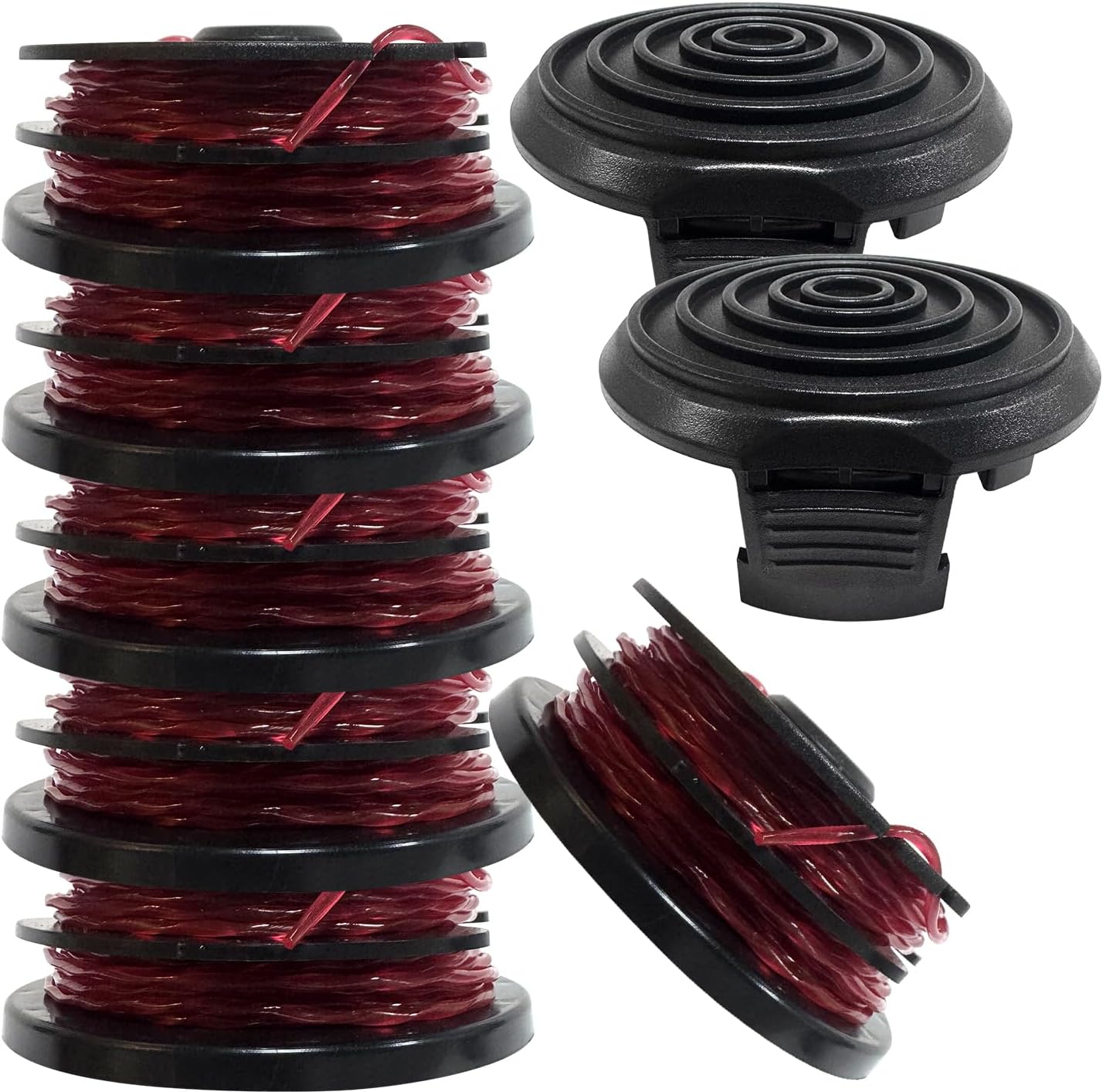 HT-21-401-002-04 HT10-401-002-01 Spool for Hyper Tough13in 4.6-Amp Electric String Trimmer HT18-401-004-01 Spools Coils for Worx WG116 WG119 4.0 Amp Electric 12" String Trimmer & Edger