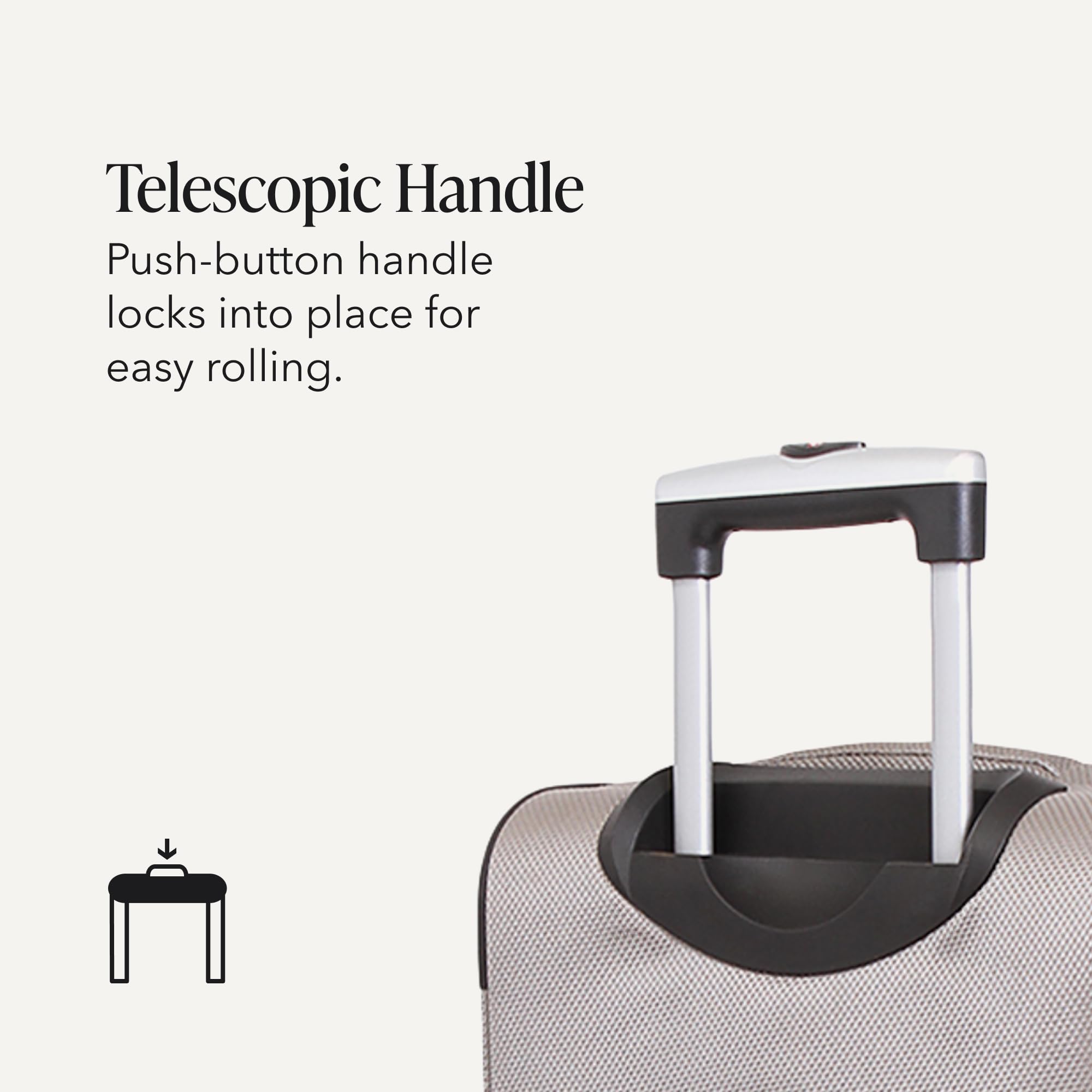 SwissGear Sion Softside Expandable Roller Luggage, Pewter, 3-Piece Set (21/25/29) view 7