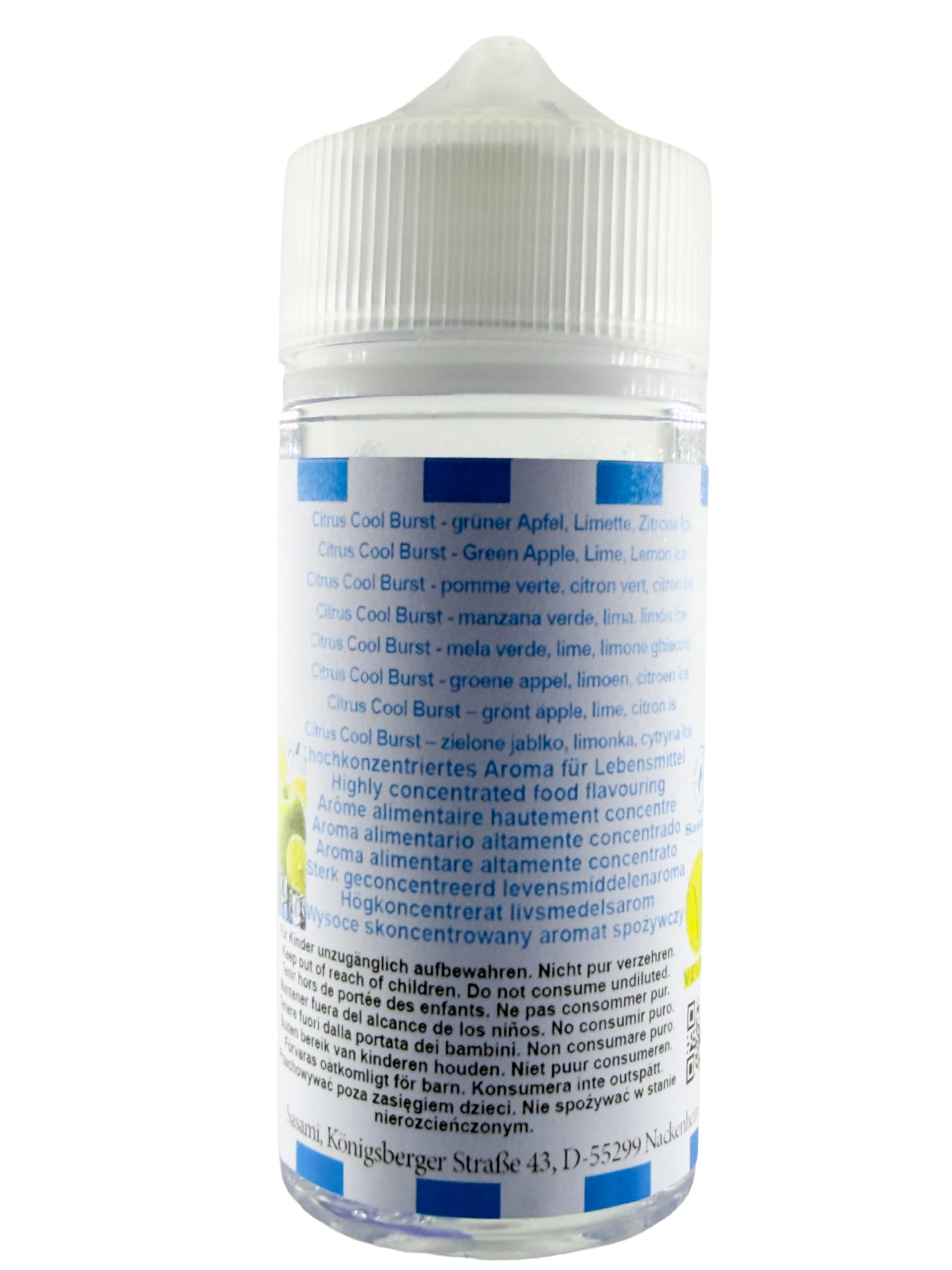 Citrus Cool Burst - grüner Apfel, Limette, Zitrone Ice Aroma Konzentrat - Vegan - Sasami - 100ml