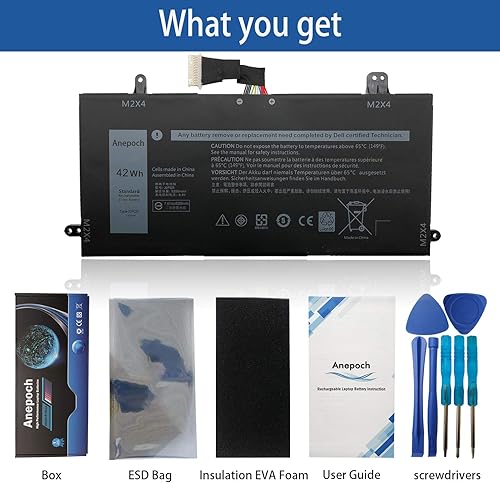 Miniatura 4 de J0PGR - Batería de repuesto para laptop Dell Latitude 12 5285 5290 2 en 1 T17G Tablet Series Notebook 0J0PGR JOPGR 1WND8 X16TW 0X16TW 0FTH6F FTH6F