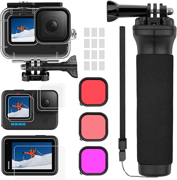 oGoDeal Wasserdicht Schutzgehäuse Zubehör Set Kit für GoPro HERO11