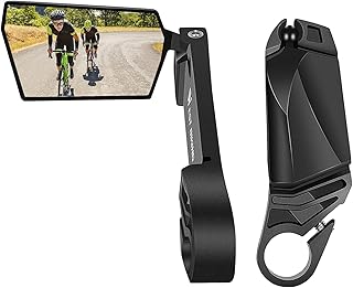 2 peças Espelho Retrovisor Ciclismo Espelho Retrovisor Dobrável 360 Graus Giratório Espelhos Retrovisores Para Bicicleta Guidão Espelho de Segurança para Mountain Road Bike