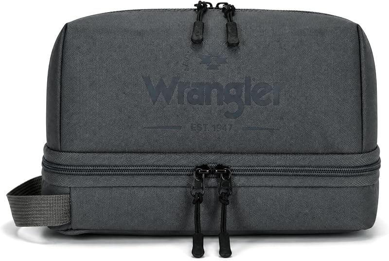 Necessaire masculina Montana West com zíper, gancho para pendurar e material resistente à água
