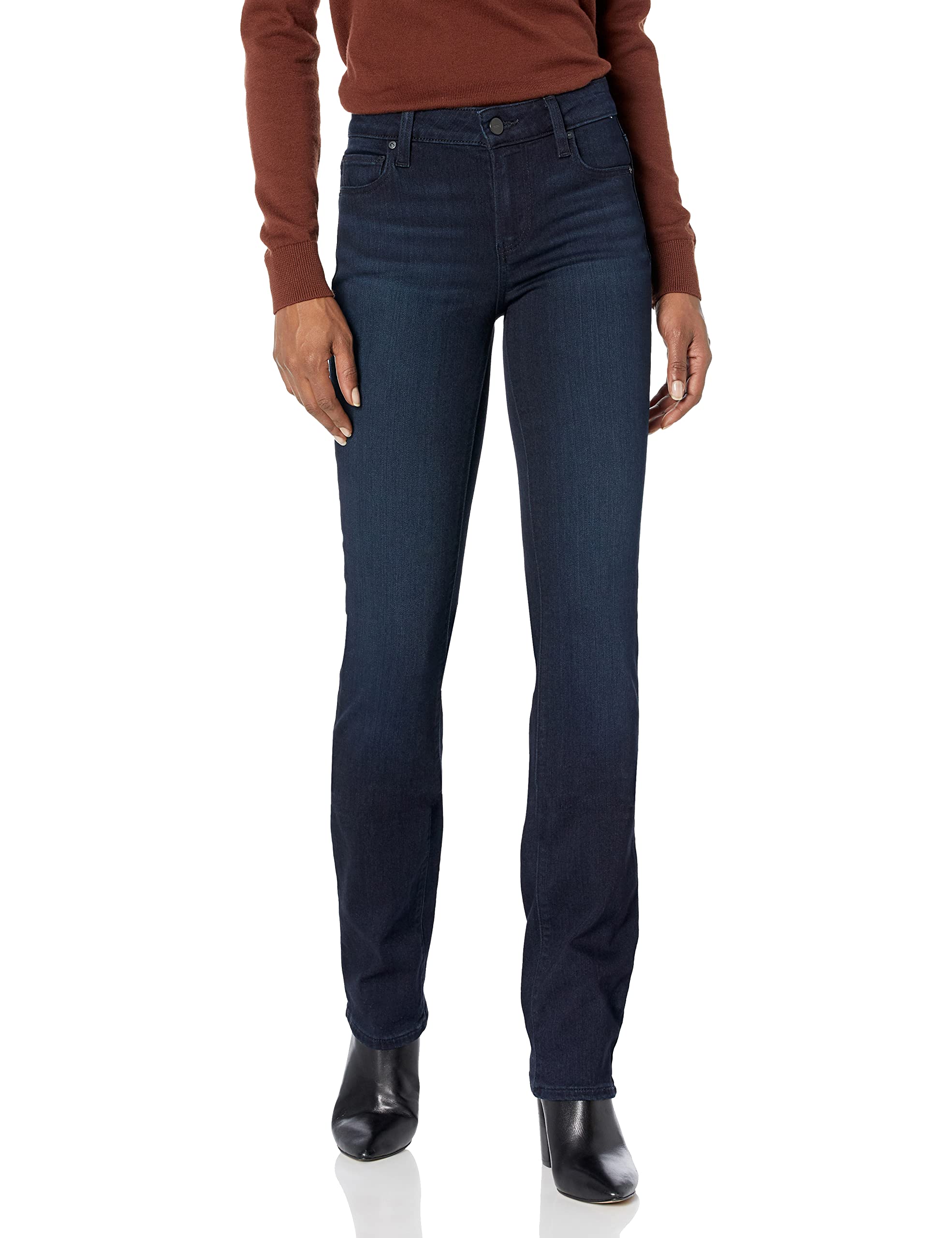 PAIGE Women's Skyline Straight Mid Rise in Drama