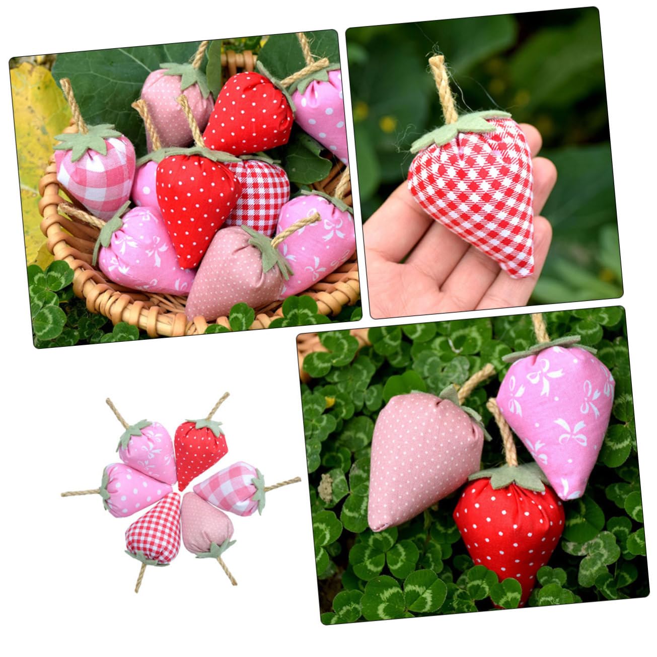 PRETYZOOM 30 Pz Fragola Simulata Decorazioni Di Fragole Modello Di Artificiali Finti Modello Di Fragola Artificiale Frutta Artificiale Finta Corda Di