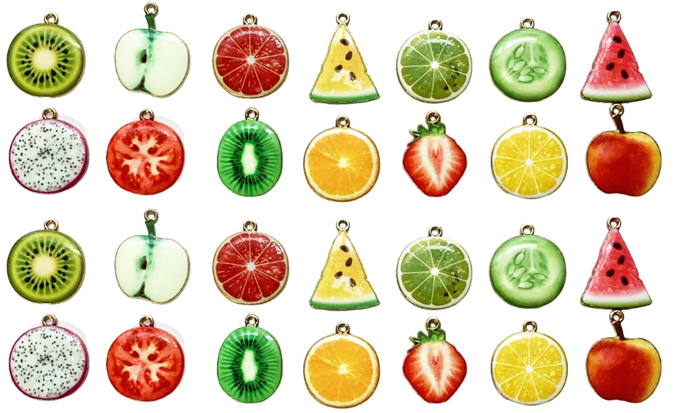 Amazon | (b.m.b雑貨) 14個 フルーツ 果物 チャーム アクセサリー