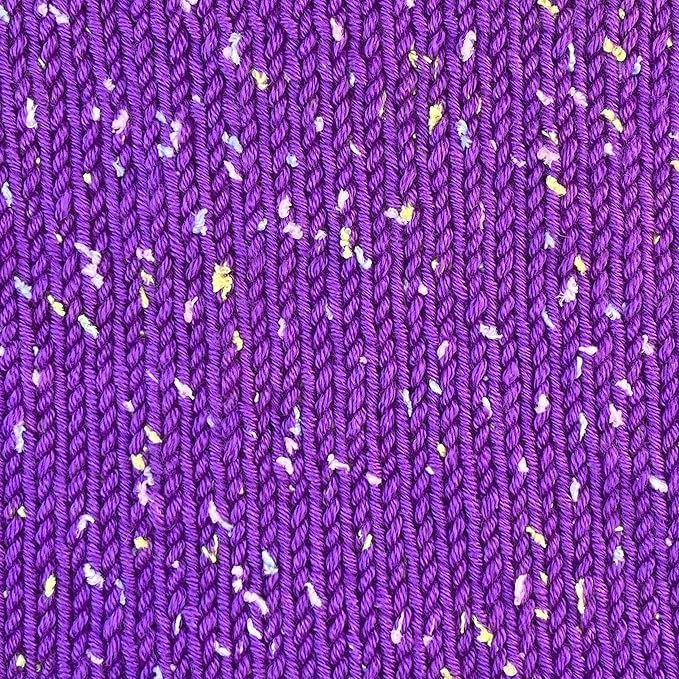 Image of Tweed Twinkles Soft Baby Yarn for Crocheting, 4-Pack (696Yds / 400G), Free Patterns - Acrylic Baby Blanket Knitting Yarn with Flecks - Size 3 DK Light Worsted Weight - Orchid Purple