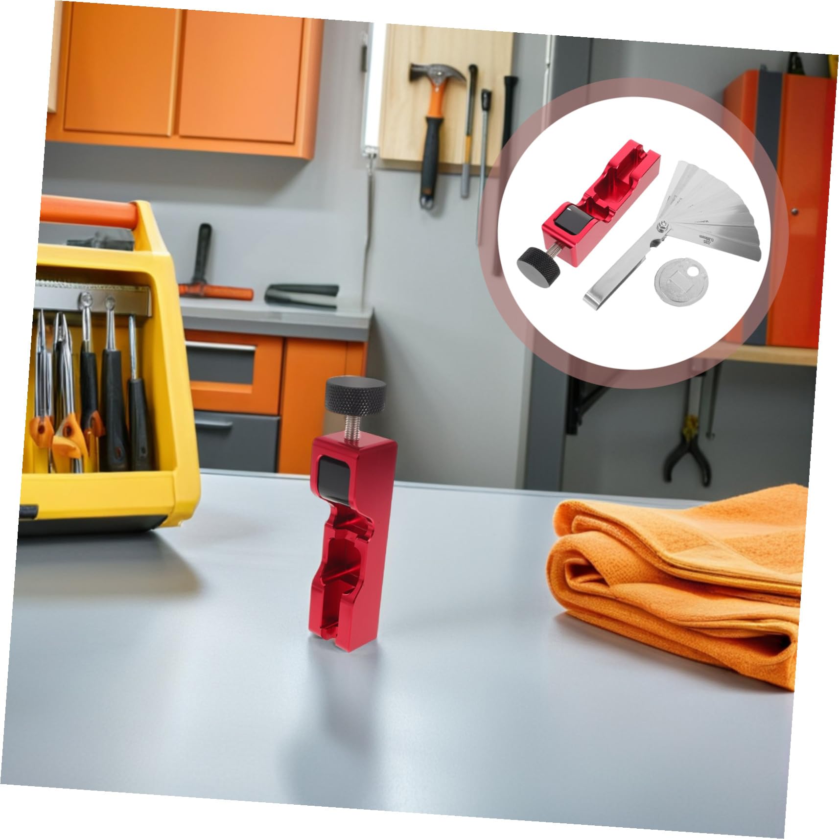 Kit di Strumenti per Candele di Accensione per Auto Regolatore di Distanza delle Candele Fai da Te Misuratore di Spessore delle Valvole Utensile di Misurazione Filo