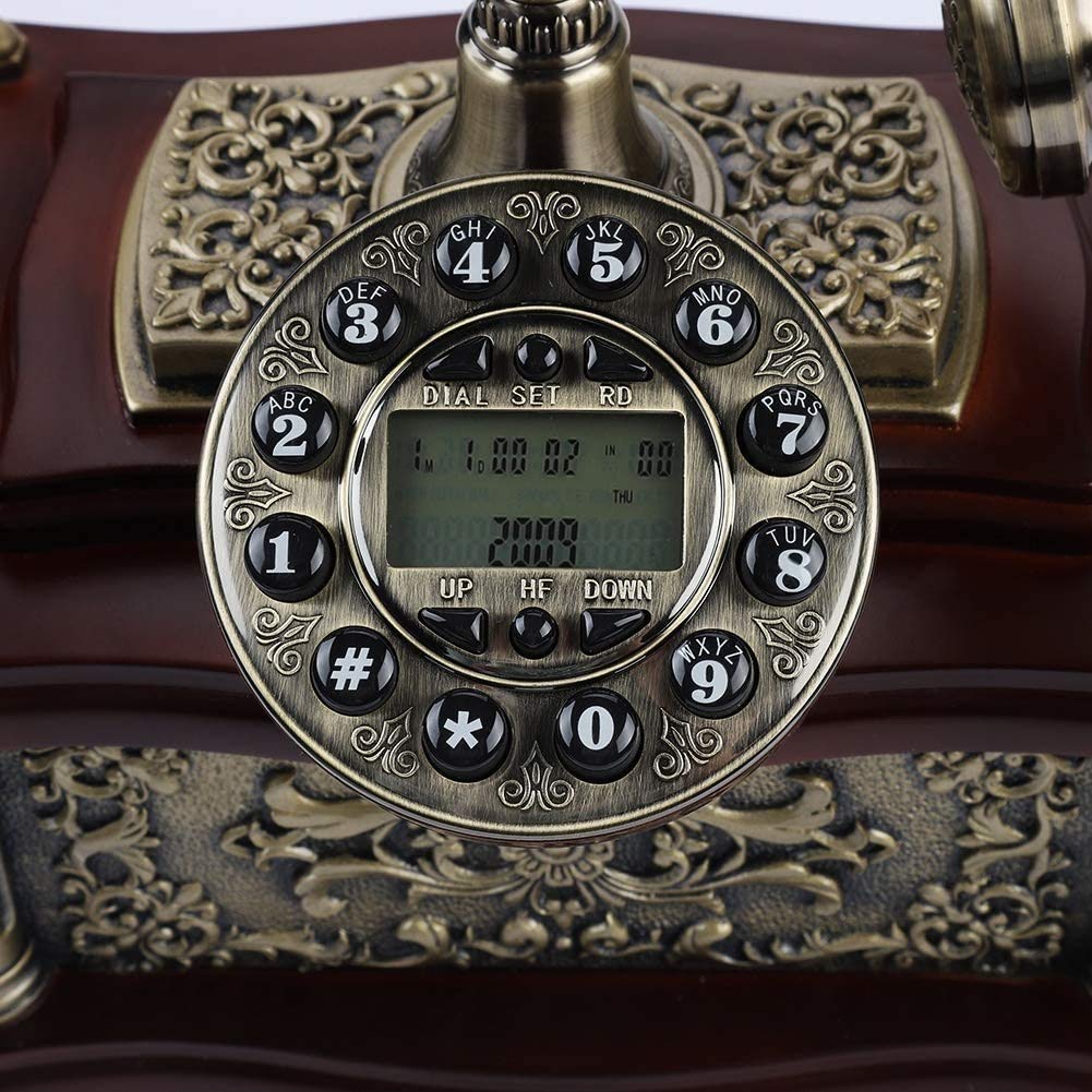 Antyczny telefon przewodowy dom biuro hotel telefon vintage klasyczne dekoracyjne telefony stacjonarne do domu hotelu biura dekoracja