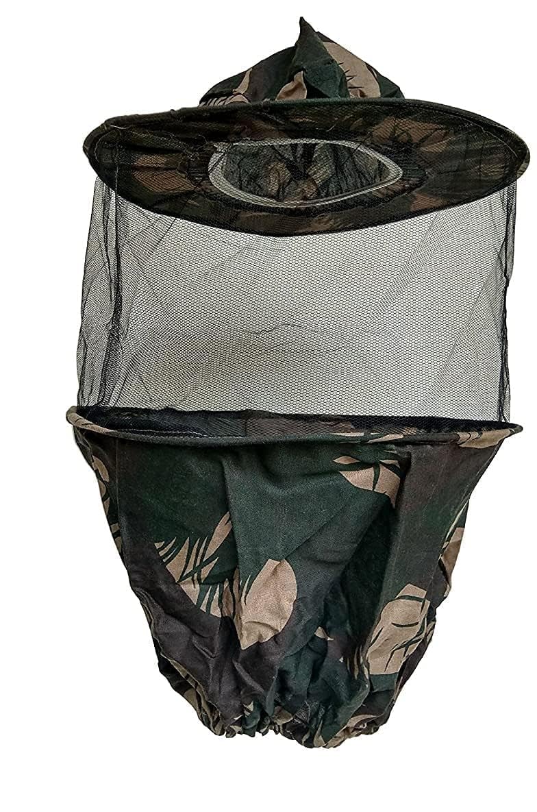 Bee Cap Bee Veil Green 1 pcs (bee Cap) Honey Bee Veil for Beekeepers Bee Veil for Protection of Face from Honey Bee Sting