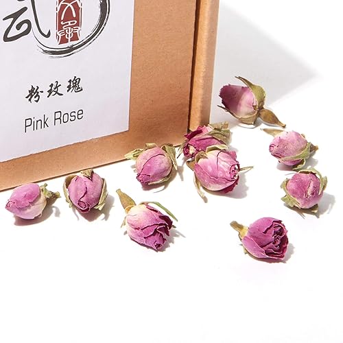 Cha Wu-A Brotes de rosa rosa 3 oz té de pétalos de flores de hojas sueltas té de hierbas aromático natural té de la tarde