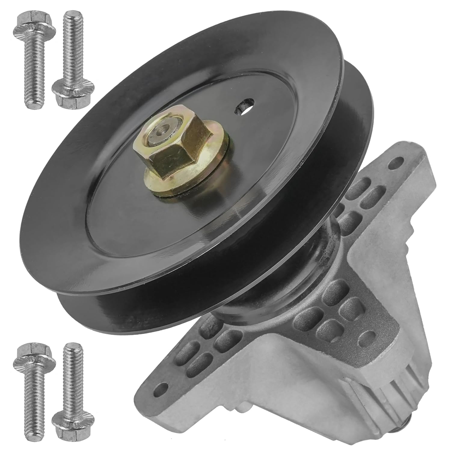 Caltric Spindle Assembly with Pulley Bolt Compatible with MTD Compatible with Cub Cadet 618-06978 918-06978 285-705