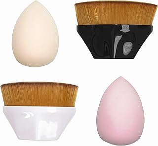 Juego de 2 brochas de base y esponja de maqui...