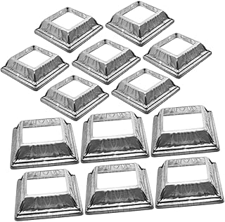 OSALADI 4x4 Post Bracket 24pcs Deck Post Base Anchor Base Plate Railing Base Cover Railing Base Skirt Deck Railing