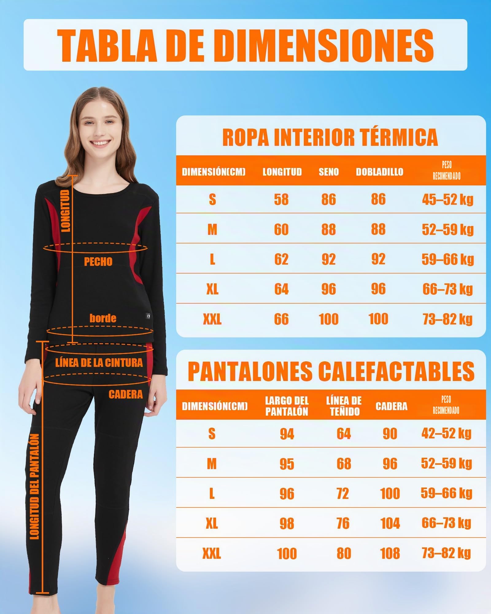CYCYHEAT Ropa Interior Calefactable Mujer & Hombre