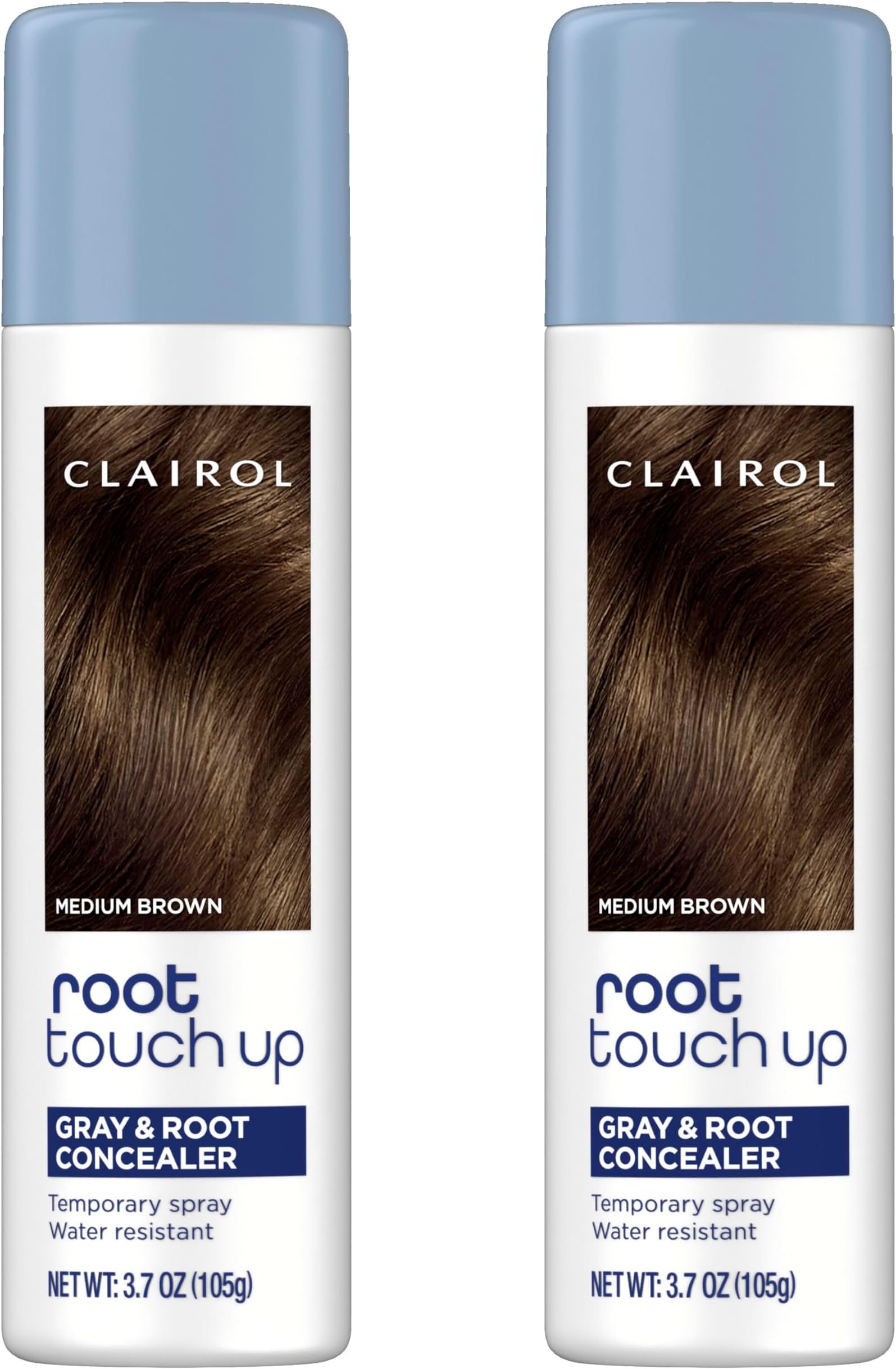 Clairol Root Touch-Up Temporary Hair Coloring Spray, Medium Brown Hair Color, Pack of 2