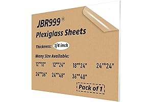 24x36 Clear Acrylic Sheet - 6mm Transparent Plexiglass Sheets for Display