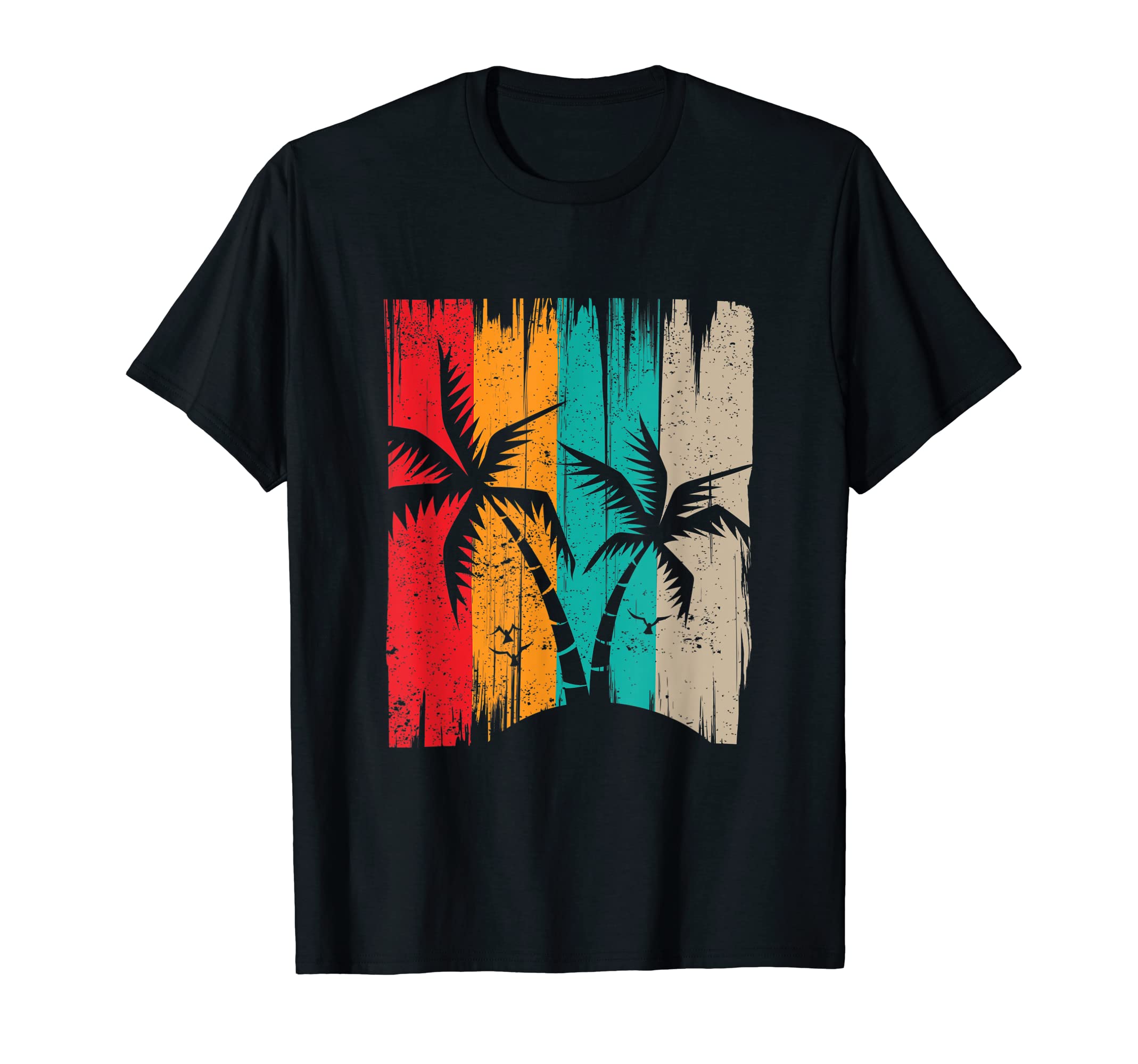 Palm Trees Retro Tropical Summer T-Shirt