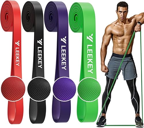 LEEKEY Resistance Bands, Exercise Bands Pull Up Assist Bands - Workout Bands Set - Bands for Working Out,Band for Men and Women Fitness Training,