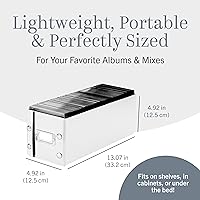 Vista 4 de Caja de almacenamiento con diseño elegante Snap-N-Store (SNS01913), Blanco individual paquete