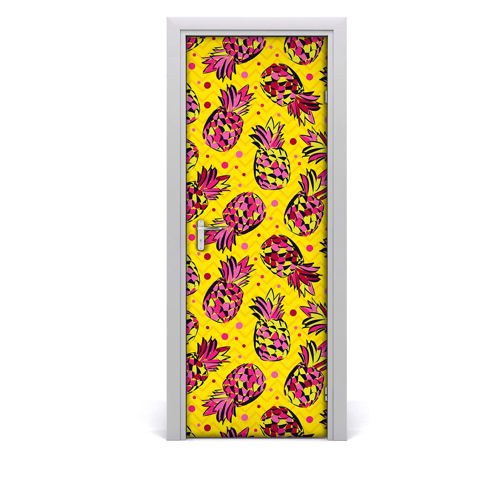 Papier peint sur la porte mural 70x200cm décoratif à motif ananas