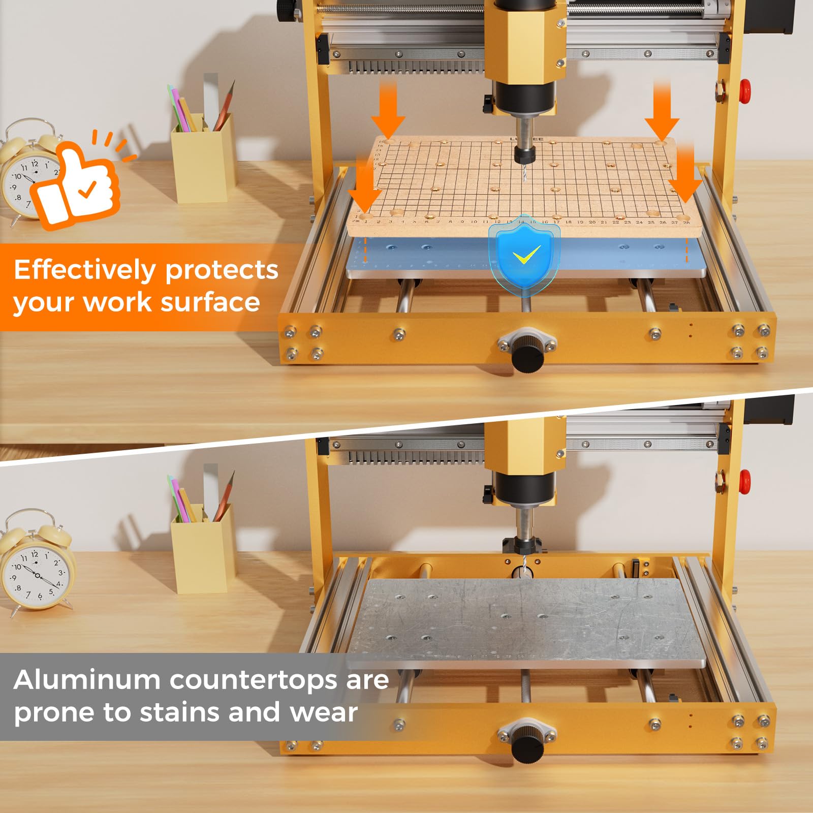 Amazon | CNC MDF スポイルボード 3018 CNCルーターマシン用 3018 Pro