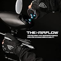 Vista 6 de Glove Station Hyper-Fit - Guantes tácticos de paintball – 2 diseños sin dedos para paintball y equipo de Airsoft para hombres con excelente agarre