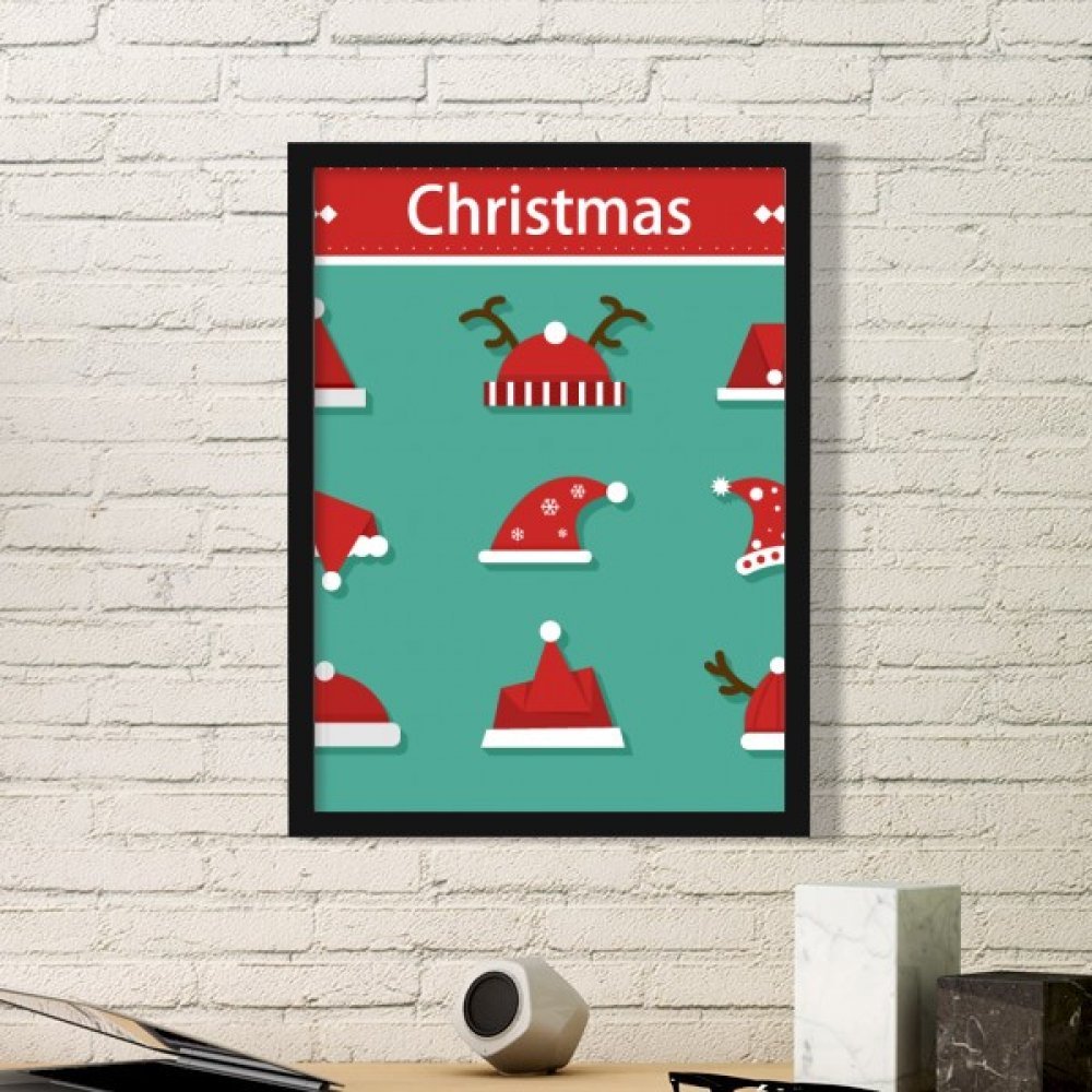 Joyeux Noël Chapeau petit cadre d'art moderne cadeau de fin d'année