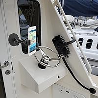 Vista 4 de Soporte magnético para teléfono, soporte de teléfono resistente para camión, tractor, montacargas, barcos, vehículos de motor, compatible