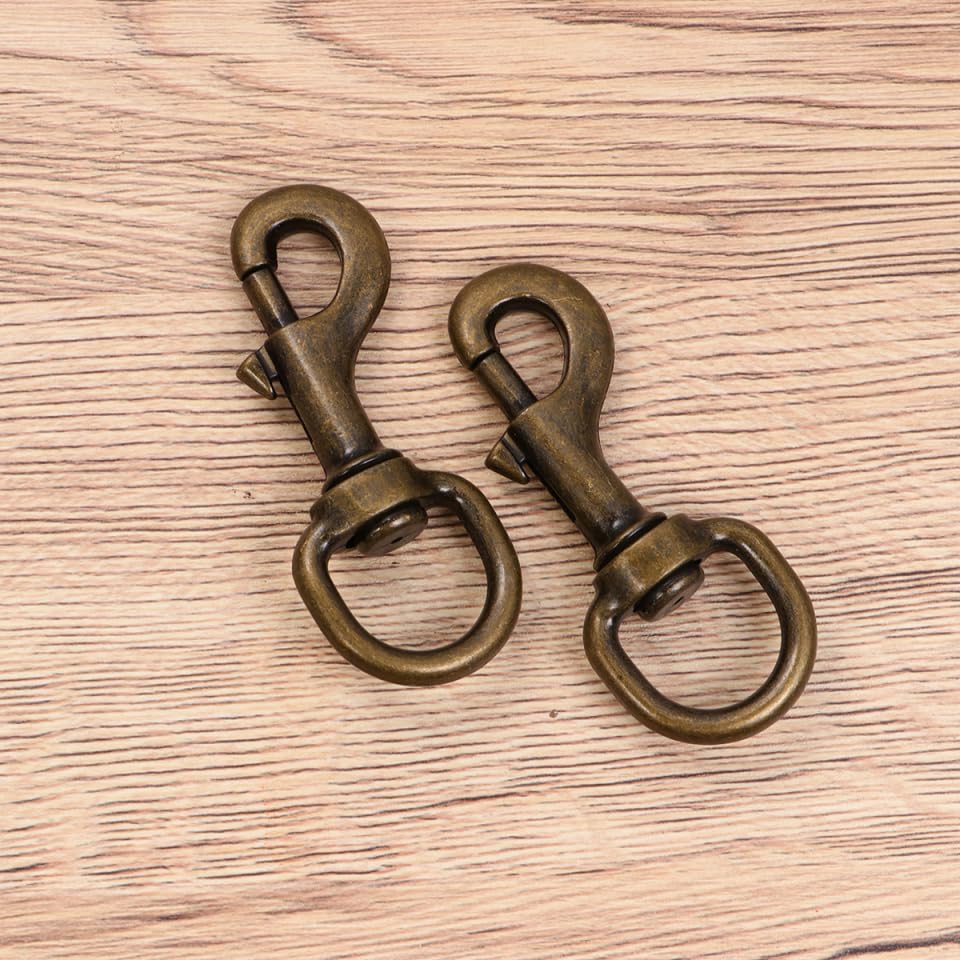 POPETPOP Pet Collar Hooks with 360 Swivel Joint Zinc Alloy Traction Rope Buckle Harness Accessories for Dogs and Cats Secure Outdoor Use - Image 3