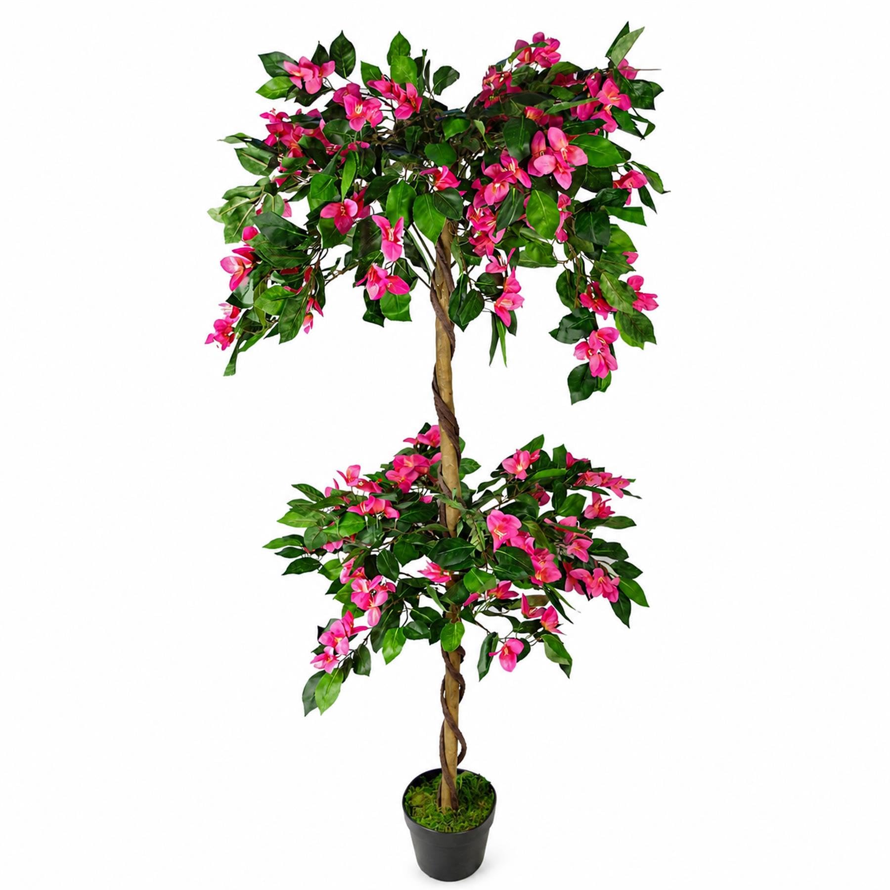 Leaf Design UK Realistic Artificial Blossom Tree, Silk, Pink, 140cm