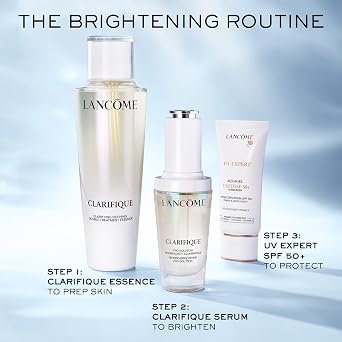 Lancome Clarifique Double Treatment Essence - Exfoliating, Brightening & Soothing Facial Essence - with Salycilic, Glycolic & Lactic Acids - Improves Skin Radiance, Skin Tone Evenness & Hydration