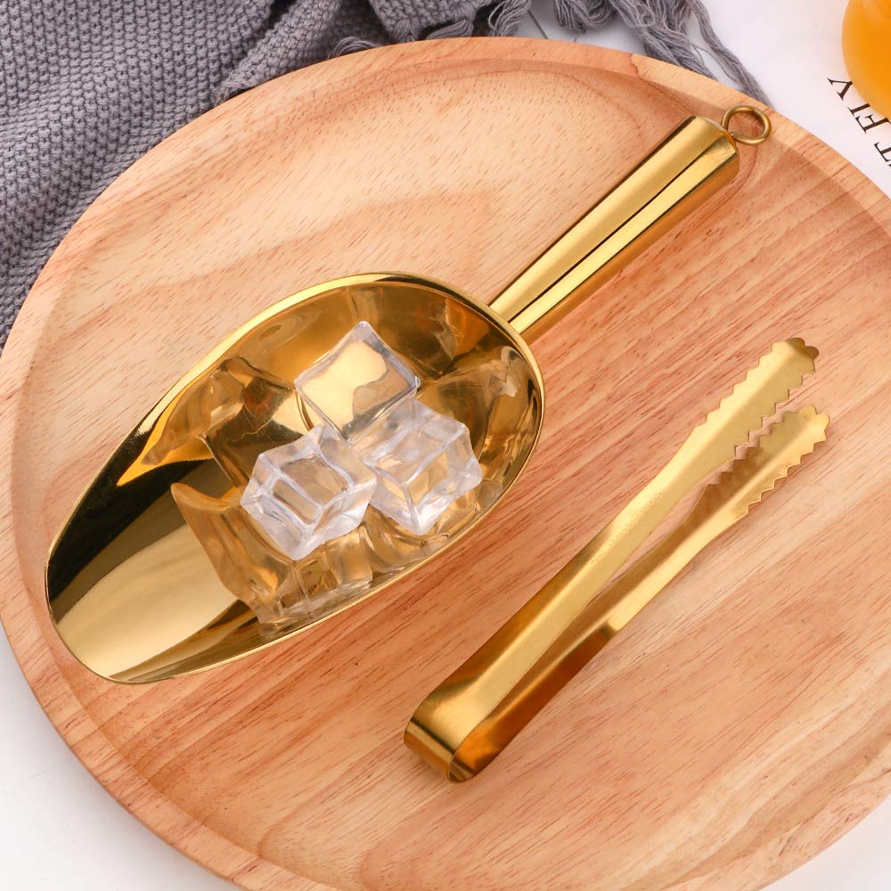 Set 5 Pinces à Sucre + 5 Pelles En Inox CEWROM - Pour Candy Bar Fête Barbecue