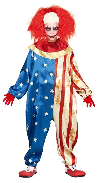 FIESTAS GUIRCA Disfraz de Payaso Patriota Americano para Niños de 7-9 Años