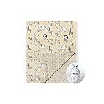 CREVENT Cozy Soft and Warm Mink Baby Blanket, Gift Packing with Ribbon for Newborn Infant Toddler\'s Crib Cot Stroller, for All Season Use (30X40 Zoo)