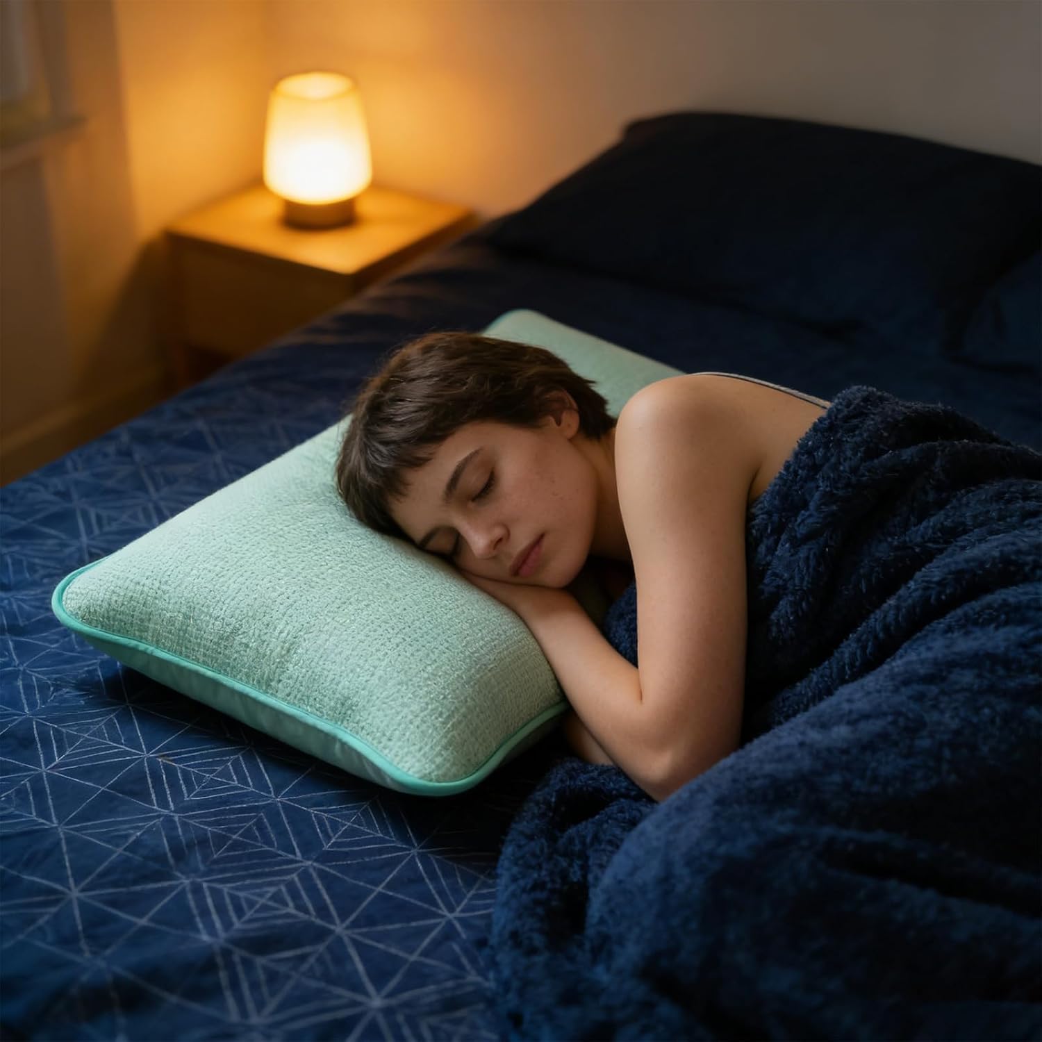Single Sided Meshes Technology Pillow Protectors Cover with Elastic Band Machine Washable Lightweight Pillowcase Travel Use Sleep Pillow Cover