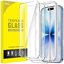 JETech Pellicola Protettiva per iPhone 17 6,3 Pollici, Vetro Temperato Film con Strumento di Facile Installazione, 9H Durezza, Compatibile con Custodia, 3 Pezzi