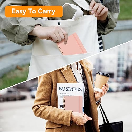 Miniatura 5 de 4 cuadernos pequeños en espiral de 5 x 7 pulgadas, cuadernos en espiral, cuadernos para trabajo, toma de notas, escuela, cuadernos pequeños de 5 x 7