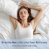 Vista 7 de SOPAT Mattress Topper RV King Size Extra Thick Mattress Pad 8-21" Deep Pocket Soft Down Alternative Fill Mattress Protector Pillow Top Mattress White