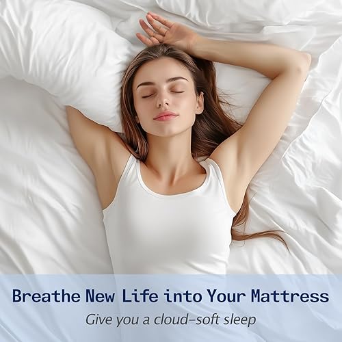 Miniatura 7 de SOPAT Mattress Topper RV King Size Extra Thick Mattress Pad 8-21" Deep Pocket Soft Down Alternative Fill Mattress Protector Pillow Top Mattress White