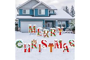 14 Pcs Merry Christmas Light Up Yard Sign