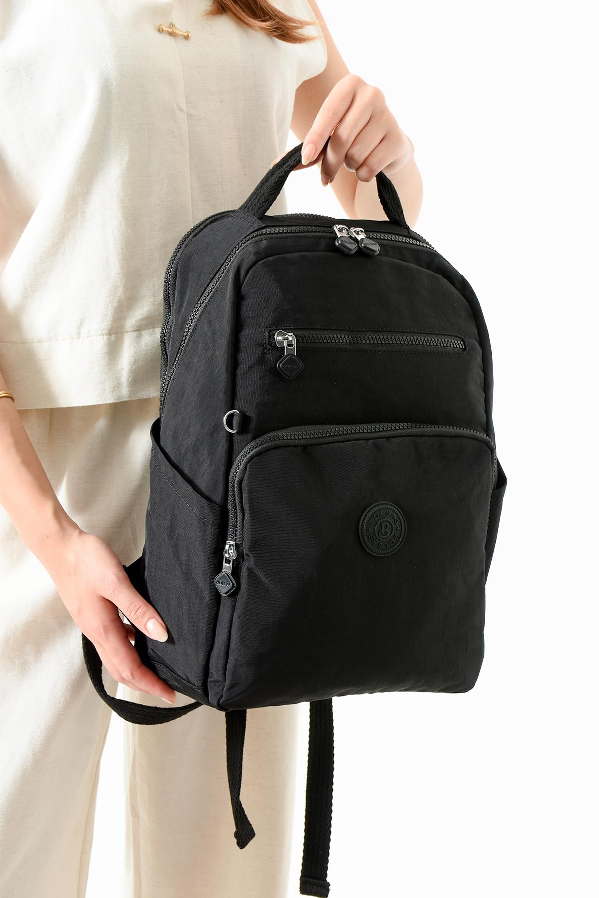 louisiana polo Bolsas Kadın Okul Sırt Çanta Siyah 1086
