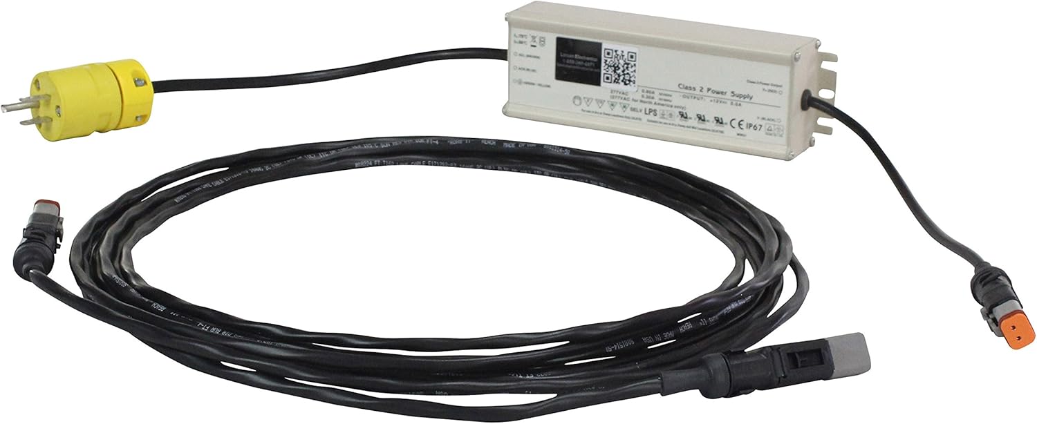 15 Million Candle Power HID Hunting Light - 2800' Beam - Spot/Flood Combo - 110 Volts AC - 25' Cord (-7 inch)