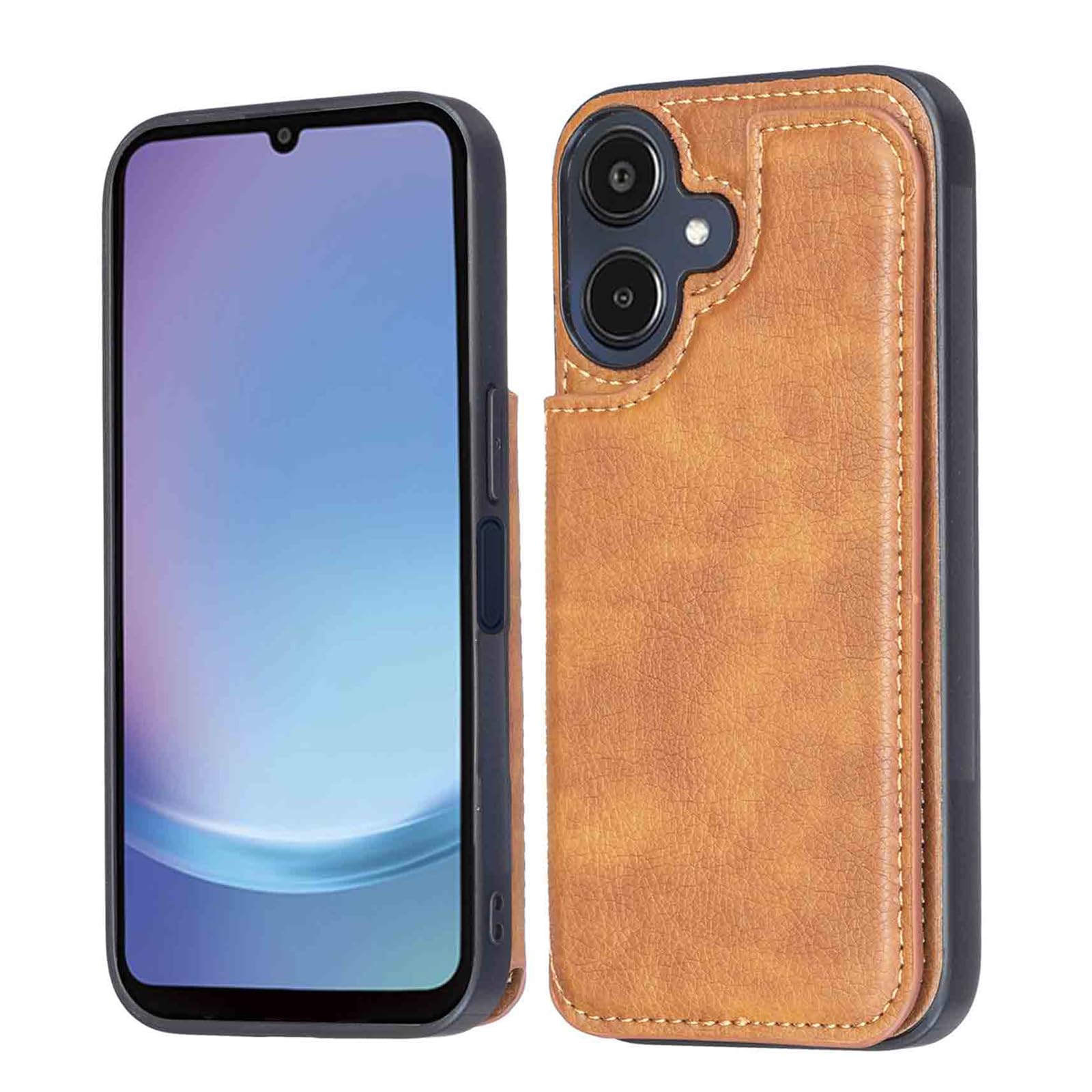 【 Antimam 】対応Galaxy A25 5G /A25E SC-53F SCG33用 ケース 手帳型 財布型 新型 全面保護 耐衝撃 擦り傷防止 軽量 落下保護 手帳型 ケース(レトロブラウン)サムスン ギャラクシー A25 5G 高級 PU革 背面 IC カード 収納 スタンド機能 ケース galaxy a25 5g 茶色