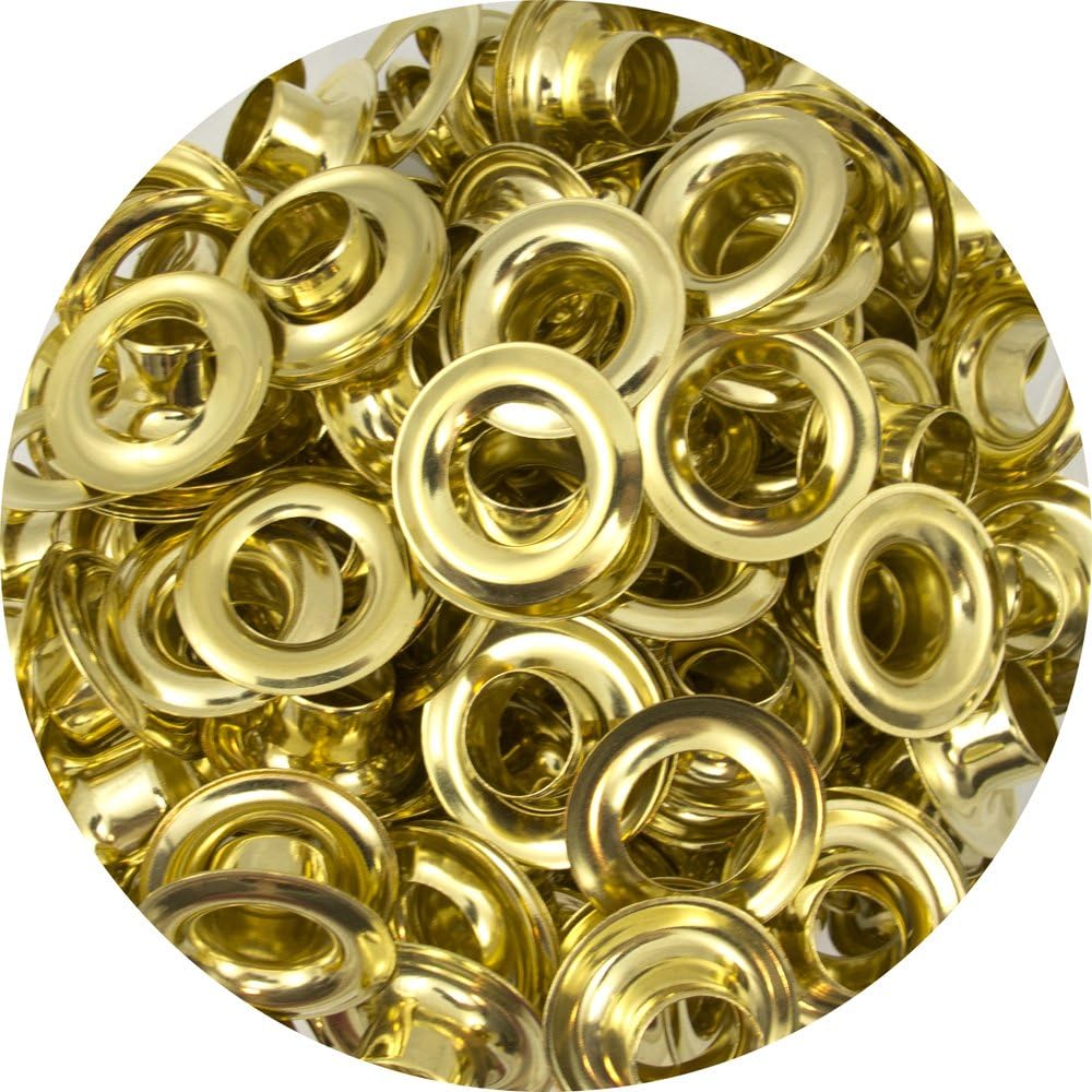 Solid Brass 1/2" Grommets 100 Pack