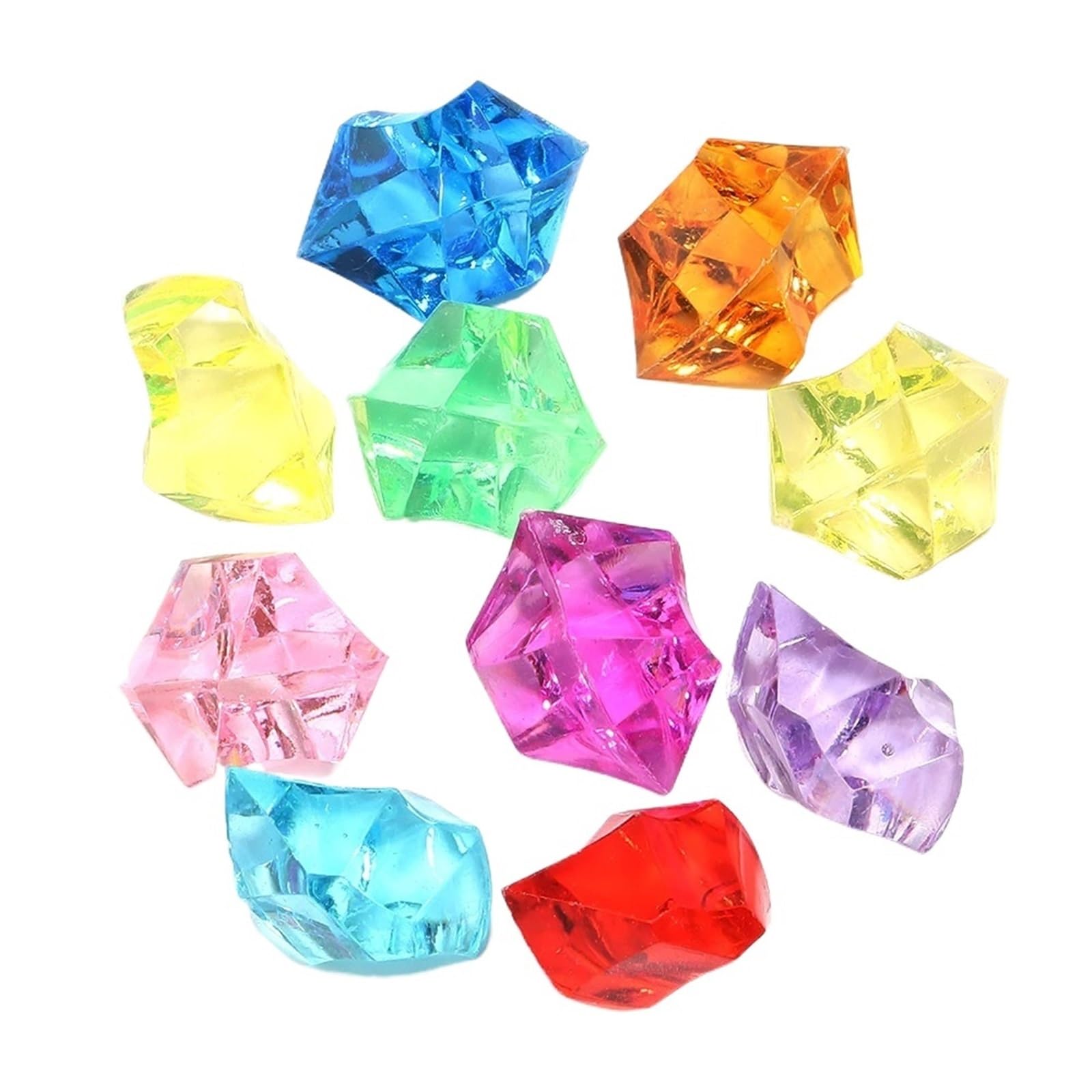 ITRHJTGP Fake Ice Rocks Fake Crushed Ice Stones Party Wedding Decor Vase Acrylic Filler Decoration Home Crafts for Vases Fillers(Random mix color)